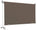 Store banne polyester marron 2,5x1,5m