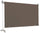 Store banne polyester marron 2,5x1,5m
