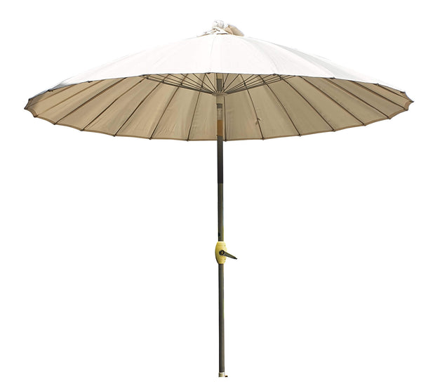 Parasol de jardin Ø2,6 m Mât Ø38 mm en Aluminium Kraus Due Blanc acquista