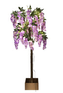 Glicine Artificiale ad Uso interno con Led Altezza 170 cm Viola