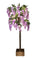Glycine artificielle pour intérieur avec Led Hauteur 170 cm Violet