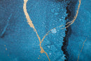 Stampa Dipinta Blu Rey 80x3x120 cm in Legno e Tessuto