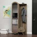 Mobile ingresso Kerry noce anta a specchio e cassetto