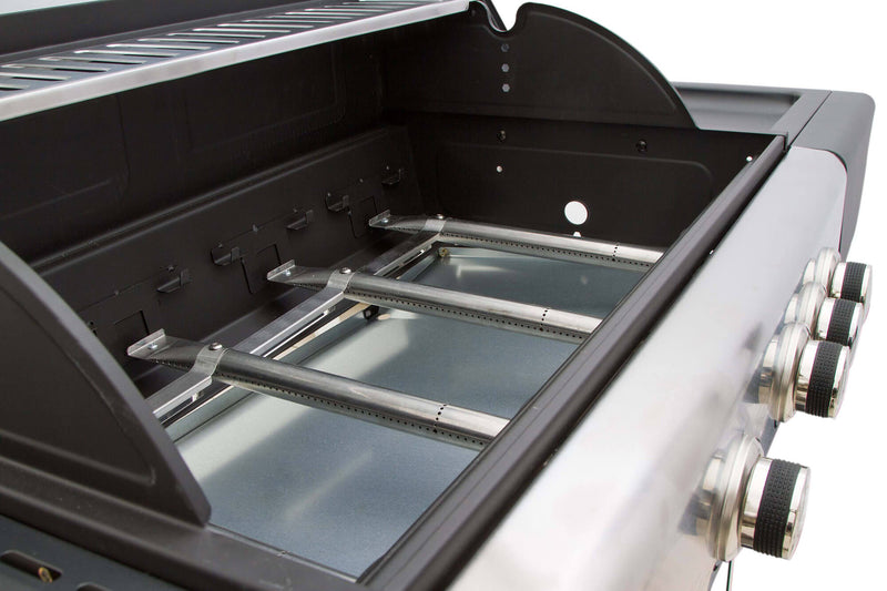 Barbecue a Gas GPL 4 Fuochi Qlima OKG104 Nero