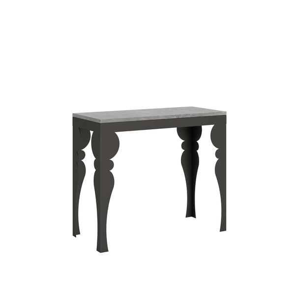 Consolle Allungabile 90-196x40x77 cm in Nobilitato Grigio sconto
