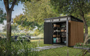 Casetta Box da Giardino Keter Signature Venetian Pent 7x9 in Resina Effetto Legno Marrone e Antracite      