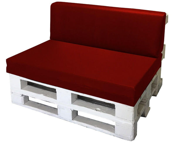 online Coussins pour Palettes 120x80cm Assise et Dossier en Polyester Avalli Bordeaux