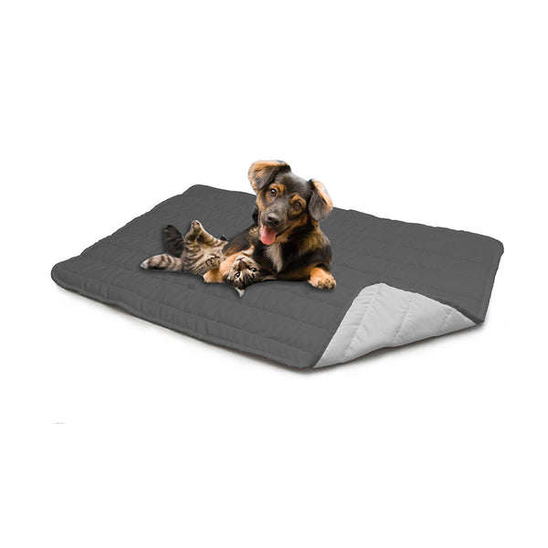 Tapis rembourré pour Chiens Chats Doubleface gris clair/gris foncé prezzo