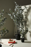Set 4 Piante Artificiali con Vaso 53x43x82 cm Eucalipto in Plastica