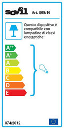 Lampada a Incasso a Parete Piccola Griglia Colore Grigio per Esterno Linea Walking Sovil