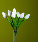 Set 3 Mazzi di 7 Tulipani Artificiali Altezza 37 cm