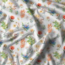 Copripiumino Matrimoniale con Federe Stampato in Puro Cotone Tala