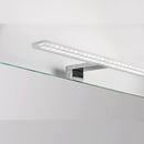 Applique Led per Specchio di Bagno 300 mm Ip44 Luce Bianca Fredda Alluminio e Plastica Cromo Emuca