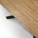 Tavolo Allungabile 200/300x90 cm Versalux Rovere Scortecciato Gambe Antracite      
