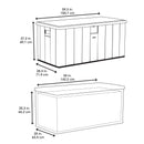 Baule Cassapanca da Esterno 151x72x69 cm in Polietilene