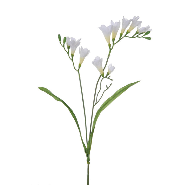Lot de 8 freesias composé de 2 fleurs artificielles hauteur 58 cm blanc online