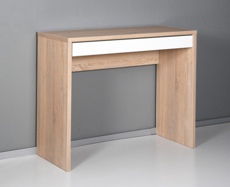 Scrivania da Ufficio 1 Cassetto 100x40x80 cm in Truciolare Nobilitato Rovere Sonoma