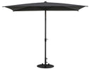 Ombrellone da Giardino 2x3 m Palo Ø38 mm Lyon Grigio Scuro