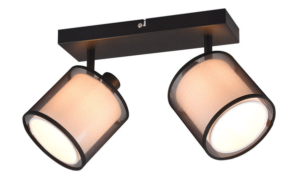 online Plafoniera da Interno Attacco E14 in Metallo Nero Opaco