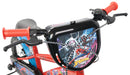 Bicicletta per Bambini 14" Marvel Spiderman Freni Caliper e Stabilizzatori in Acciaio Hi-Ten Rosso