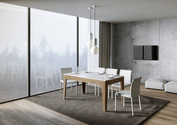 Table extensible 160-220x90x77 cm Cico Mix Frêne Blanc online
