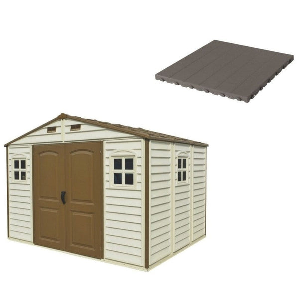 sconto Plancher pour Jardinière 325x240x233 cm en Plastique Gris