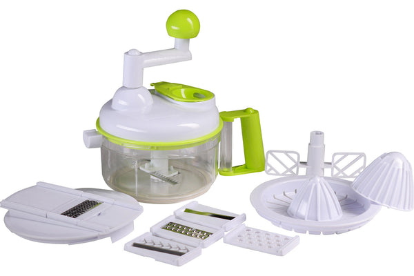 Robot de Cuisine Manuel Multifonction Collection Blanc et Vert sconto
