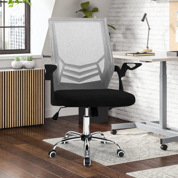 Chaise de bureau Task 50x49x92 cm avec accoudoirs gris sconto