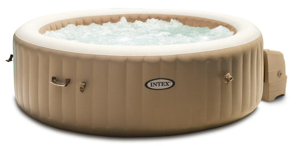 prezzo Intex 28426 Bain à Remous Extérieur Chauffant Gonflable Beige 4 Places Ø196x71 cm