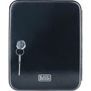Cassetta Portachiavi Nera da Muro Serratura e Doppia Chiave 20 Ganci Ingresso Black & Decker