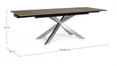 Tavolo Allungabile 160-240x90 cm Arzachel in Ceramica