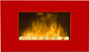 Camino Elettrico da Parete Effetto Fiamma 2000W CheminArte Red Line Rosso
