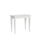 Consolle Allungabile 90-204x48x77 cm in Nobilitato Bianco