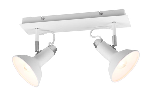 acquista Plafoniera da Interno Attacco E14 in Metallo Bianco Opaco