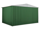 Casetta Box da Giardino in Lamiera di Acciaio Porta Utensili 360x260x212 cm Enaudi Verde