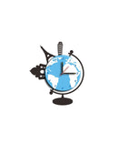 Sticker da Muro Orologio World 40x48 cm Plastica