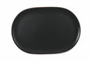 Piatto da Portata Ovale 39x26,5x2 cm in Stoneware Villa d'Este Home Tivoli Cala Dorata Nero