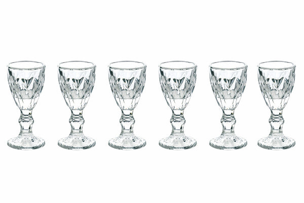 acquista Coffret de 6 Liqueurs Transparentes en Verre 45 ml Villa d'Este Home Tivoli Prisma