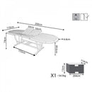 Tavolo Allungabile Leonardo 200/250/300x110x74 h cm in Legno di Acacia Marrone
