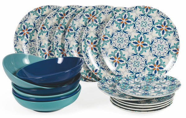 prezzo Service de table 18 pièces en porcelaine et grès VdE Tivoli 1996 Porto