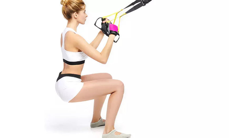 Kit per Allenamento a Sospensione da Casa Viaggio con Cinghie Regolabili