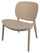 Chaise de jardin en polypropylène Camilla beige 49x71x58,5 cm