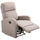 Fauteuil inclinable Relax en tissu de lin gris