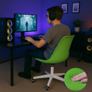 Sedia Ufficio Ergonomica Schienale in PP Imbottitura in Schiuma Verde       