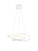 Lampada a Sospensione da Interno a LED in Metallo Bianco Opaco