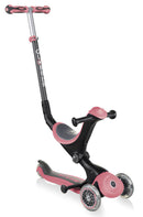 Monopattino Passeggino Triciclo a 3 Ruote Globber Go-UP Deluxe Rosa Pastello