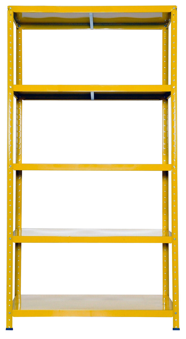 sconto Étagère métal jaune Ettore 5 étagères 100x40x187 cm
