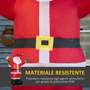 Babbo Natale Gonfiabile Luminoso 170x112x250 cm con  Luci LED