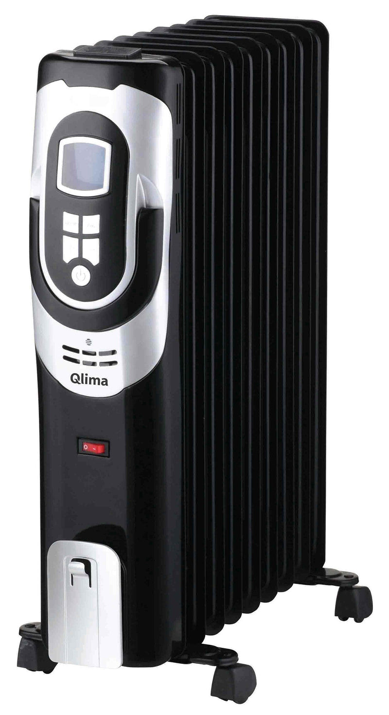 Stufa Termosifone ad Olio 1500W Qlima EOR1515 LCD Nero