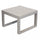 Table Basse Cuba 45x45x32 h cm en Aluminium Gris Tourterelle